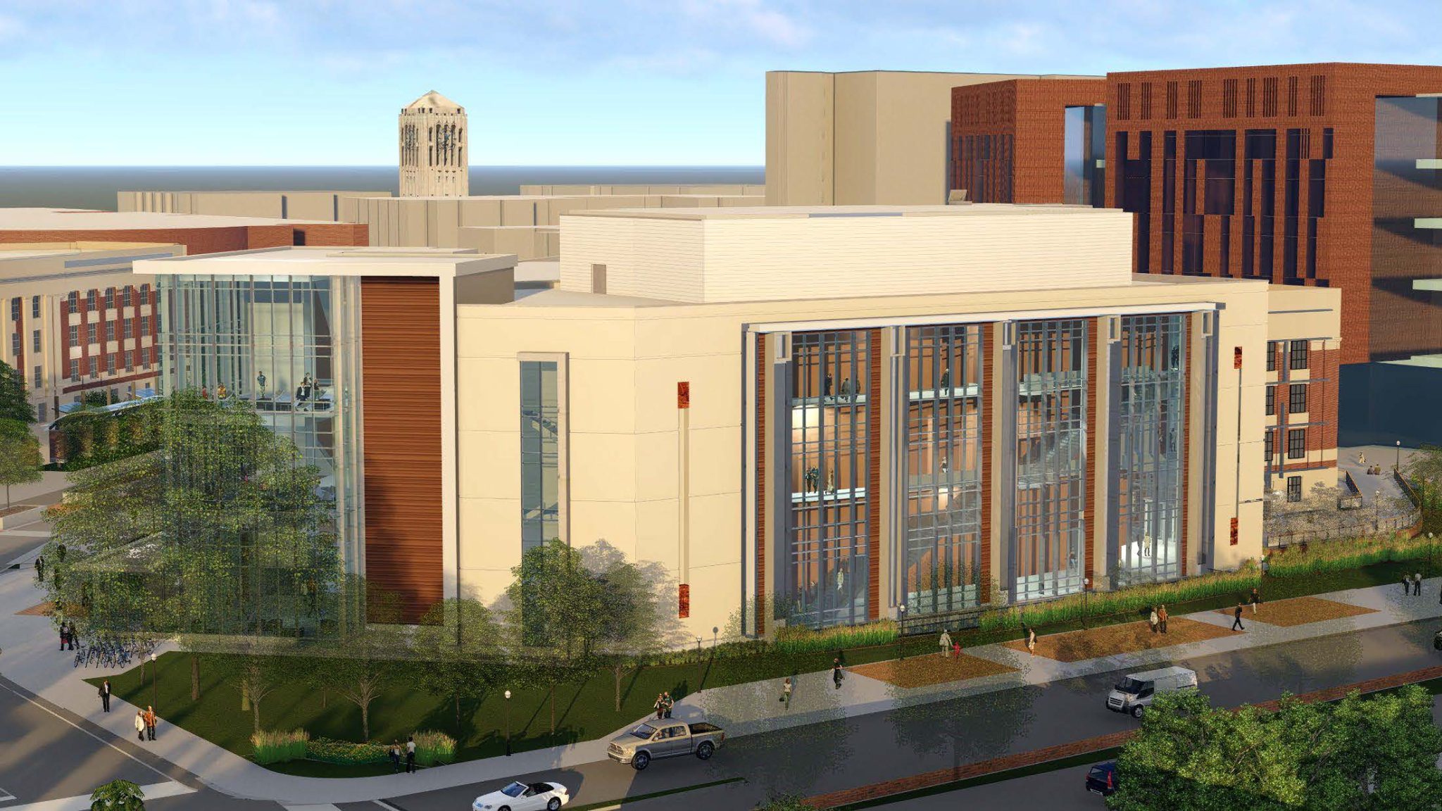 Central Campus Classroom Building and the Alexander G. Ruthven Building