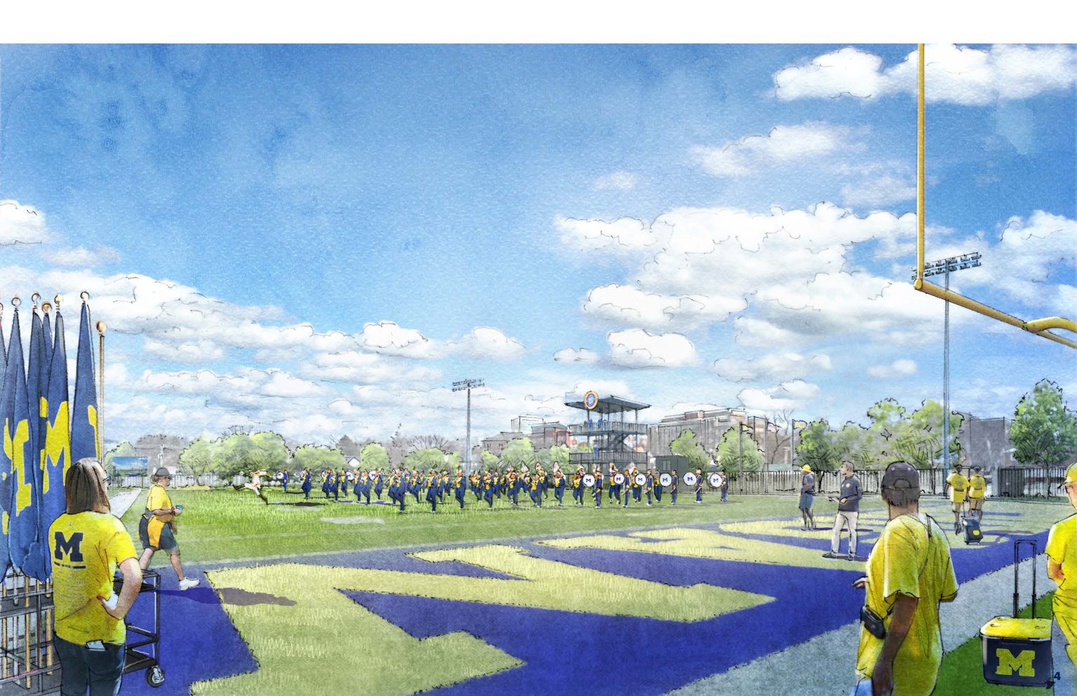 michigan marching band practice field