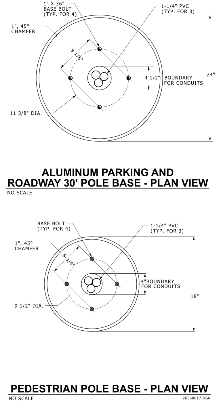 26560017 – Pedestrian Pole Base Plan View - University of Michigan ...