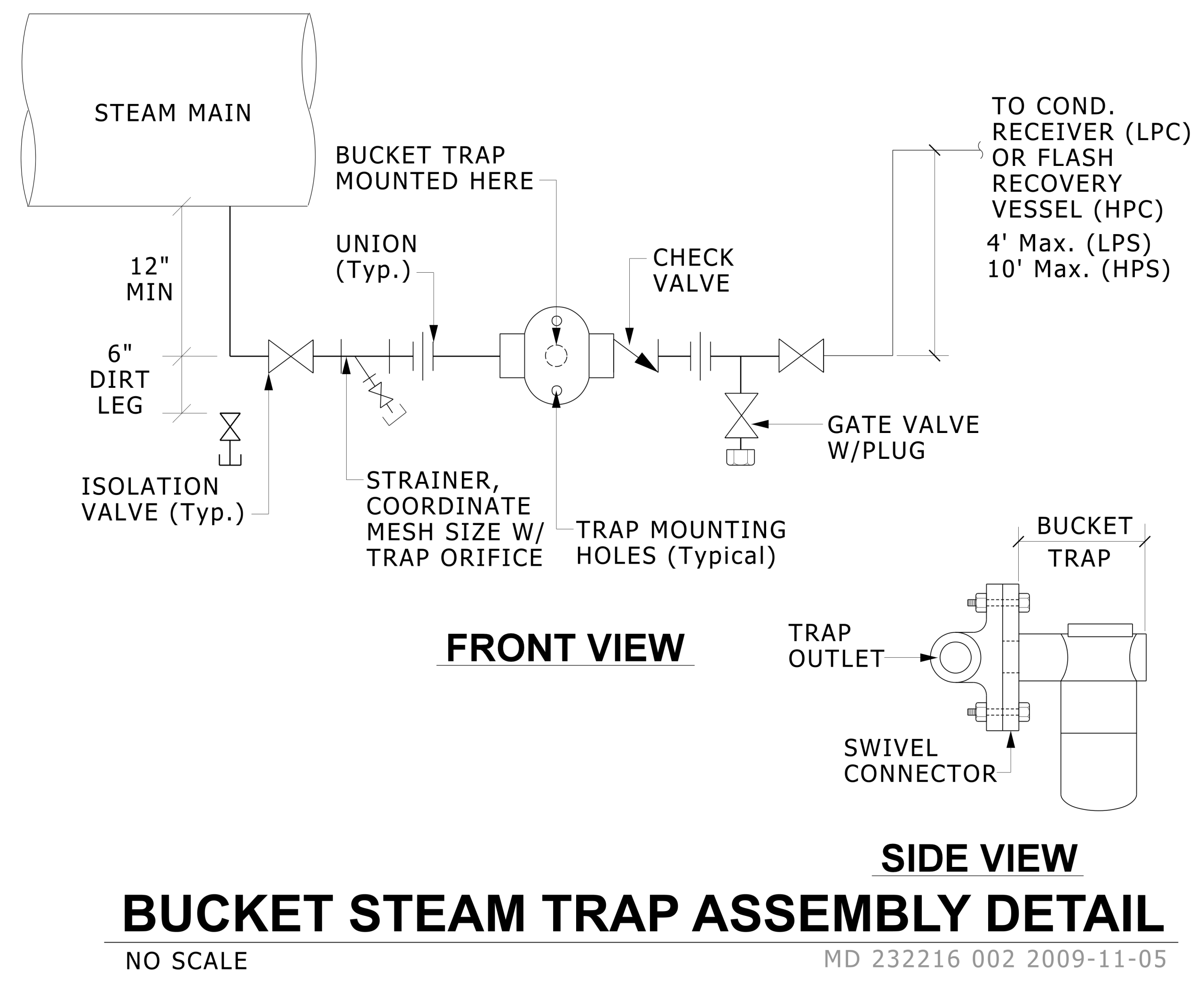 Steam Bucket Trap Rvt File MD 232216 002 Bucket Steam Trap Assembly - University of Michigan ...